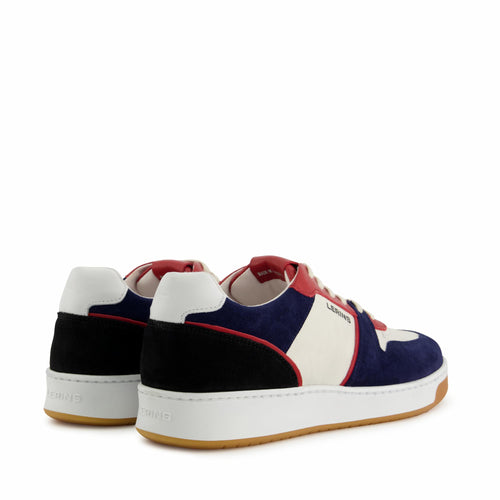 Men's Palm suede & recycled sea plastic | navy red