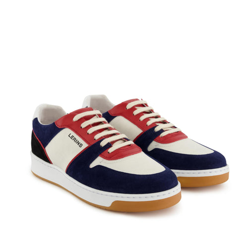 Men's Palm suede & recycled sea plastic | navy red