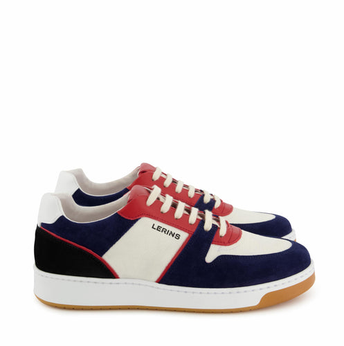 Men's Palm suede & recycled sea plastic | navy red