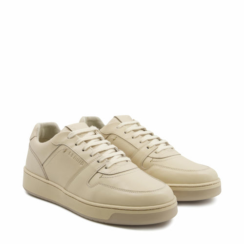 Women's Palm premium leather sneakers | ecru