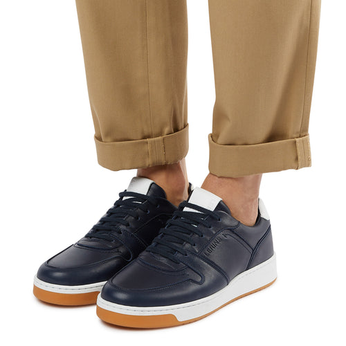 Men's Palm premium leather sneakers | navy