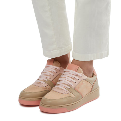 Women's Palm premium leather sneakers | apricot
