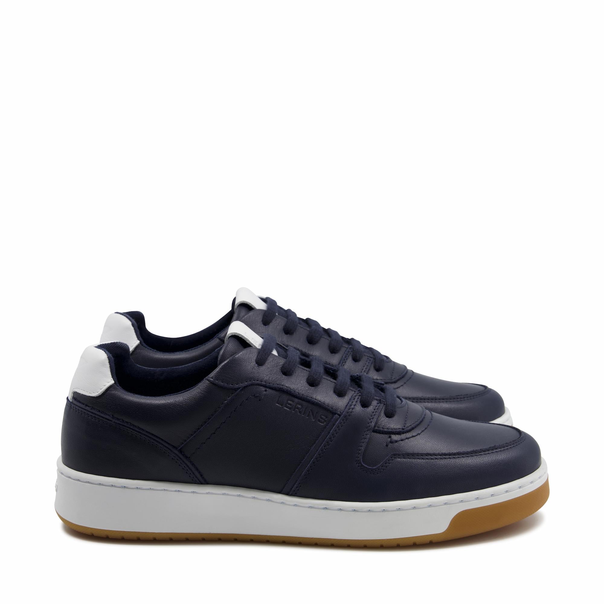 Men's Palm premium leather sneakers | navy