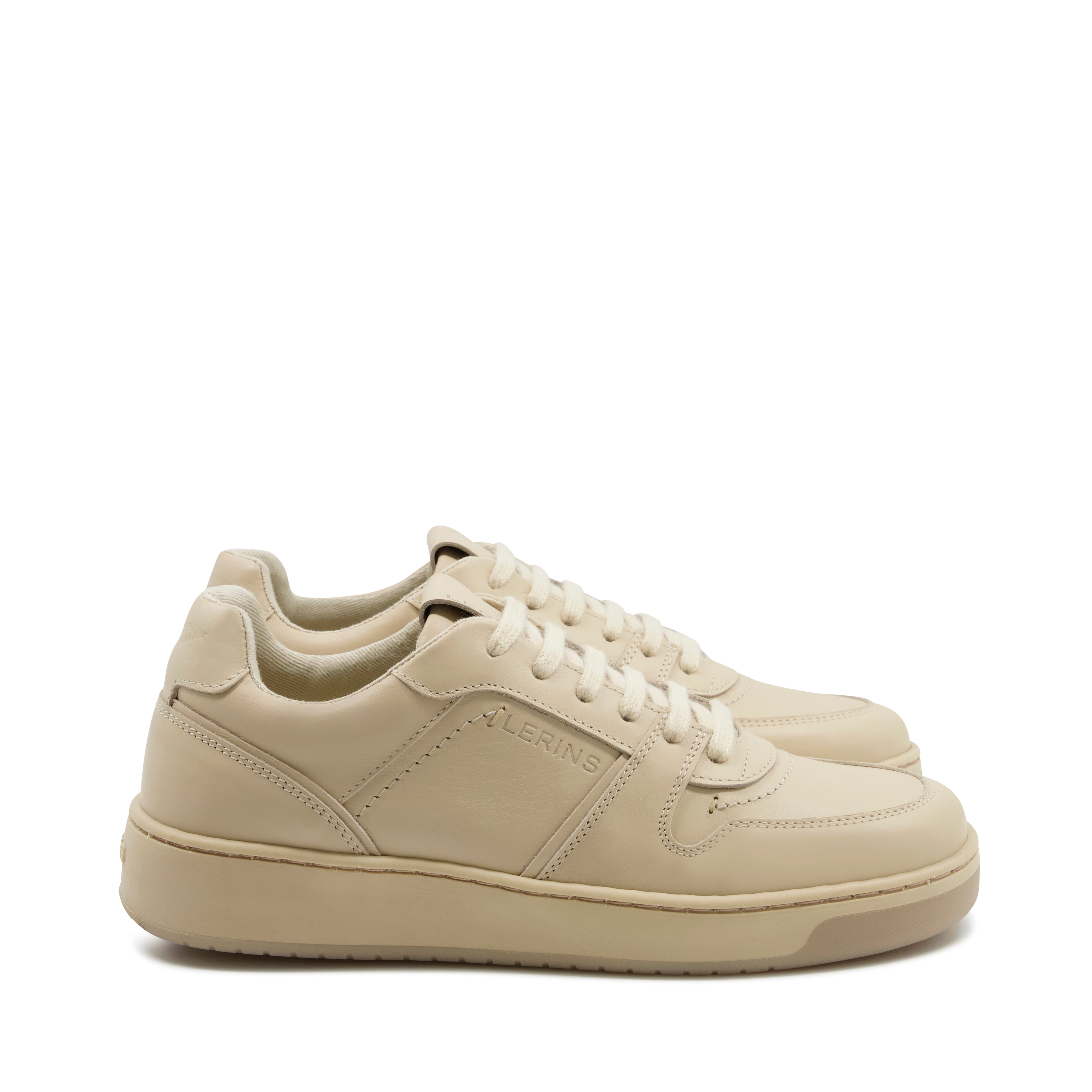 Men's Palm premium leather sneakers | ecru