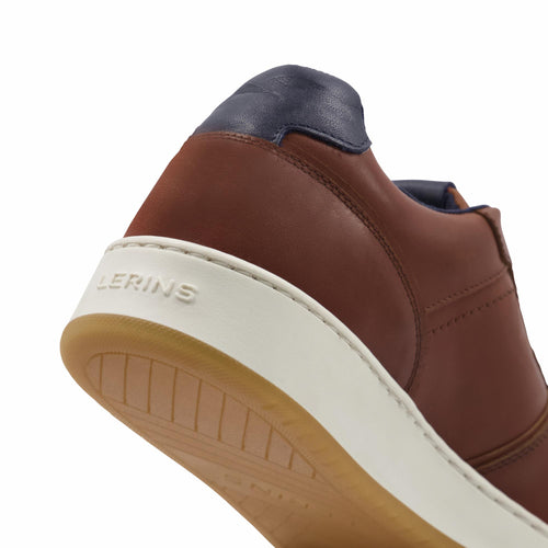 Men's Palm premium leather sneakers | tan