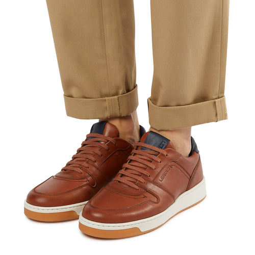 Men's Palm premium leather sneakers | tan