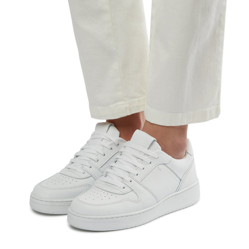 Women's Palm premium leather sneakers | white